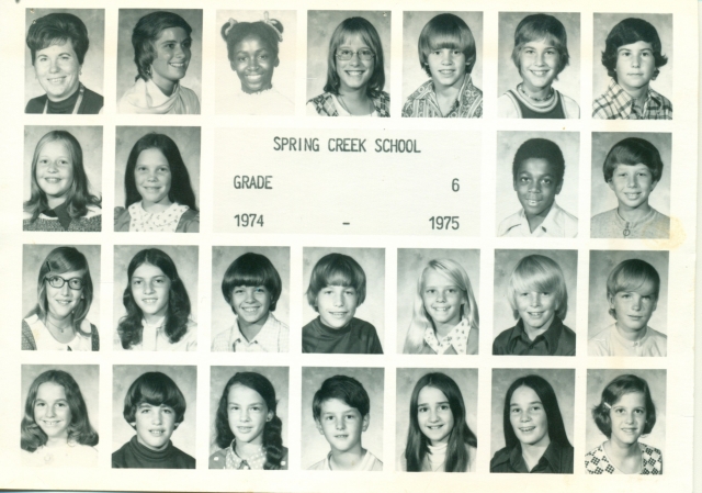 Spring Creek School Grade 6 
1974-1975